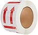 Tape Logic "Tape Logic Shipping & Handling Label, Legend""Two UP Arrows Over RED BAR"" (IPM305)", red/Black/White