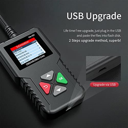 Lector de código OBDII de coche YA-101 para solucionar fallos de motor 6