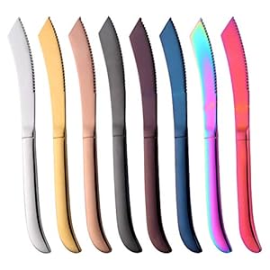 SBOMHS Edelstahl Rostfrei Steakmesser 8-teilig