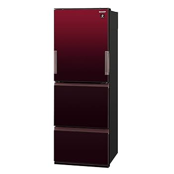 【両開き】SHARP 冷蔵庫 350L プラズマクラスター Amazon.co.jp: シャープ 冷蔵庫 幅60cm 350L SJ-W358K-S