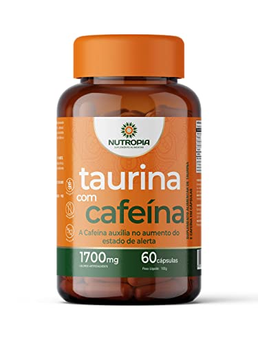 Taurina com Cafeína 1700mg 60 cápsulas softgels