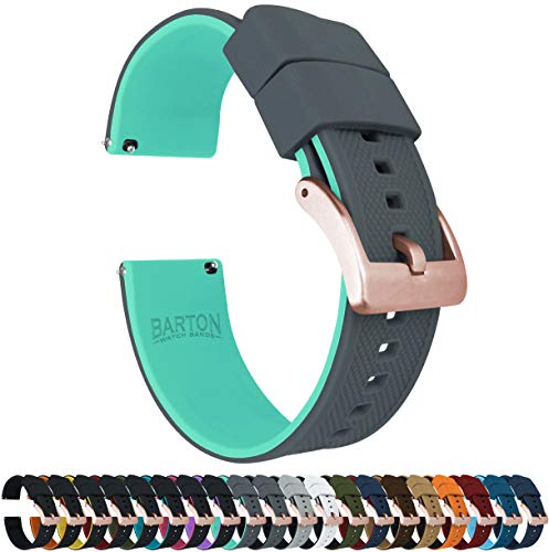 Image of BARTON Elite Silicone Watch Bands - Gold Buckle Quick Release