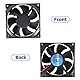2 Stück 80mm CPU Lüfter 80mm Gehäuselüfter 80mm x 80mm x 25mm Computer lüfter 12V PC Lüfter 8CM 2 Pin CPU Kühler 8025 Bürstenloser Lüfter 2800 U/min für Inverter Router Belüftung Lüfteraustausch