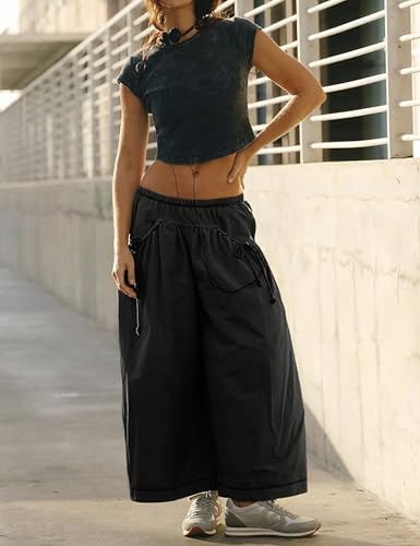 Women's Wide Leg Pants Comfy High Waisted Casual Loose Lounge Pants with Pockets2