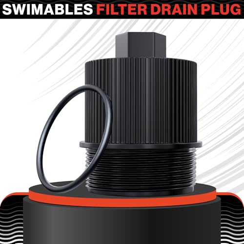 Swimables Filter Drain Plug Compatible with Pentair FNS Plus, Clean and Clear Plus and Quad DE Filters 190030 | Compatible with Pentair Drain Plug on Pentair Filter Parts | Oring Included