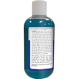 Goo Gone Bandage Adhesive Remover for Skin - Safe and Pain Free Removal for Sticky Residue from Continuous Glucose Monitors, KT Tape, Medical Tape, Heart Rate Monitors, Insulin Pumps, 8 oz (Pack of 2)