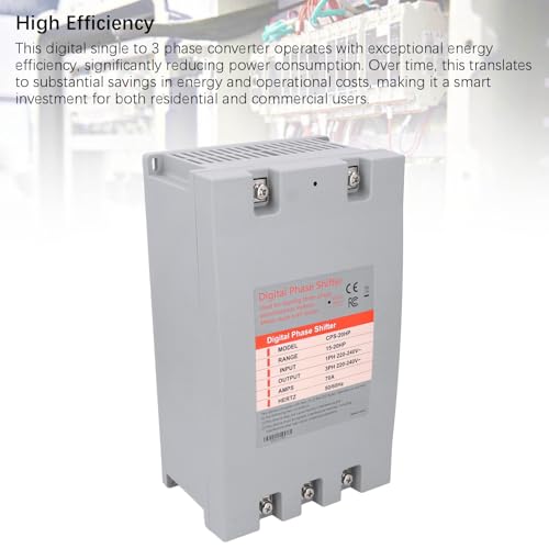 Convertidor de fase, cambio de fase industrial digital para motores de CA, ultra eficiente energéticamente, fácil instalación para varias aplicaciones
