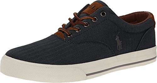 POLO RALPH LAUREN Vaughn Sneaker Denim Chambray Herringbone/Sport Suede 9.5 M
