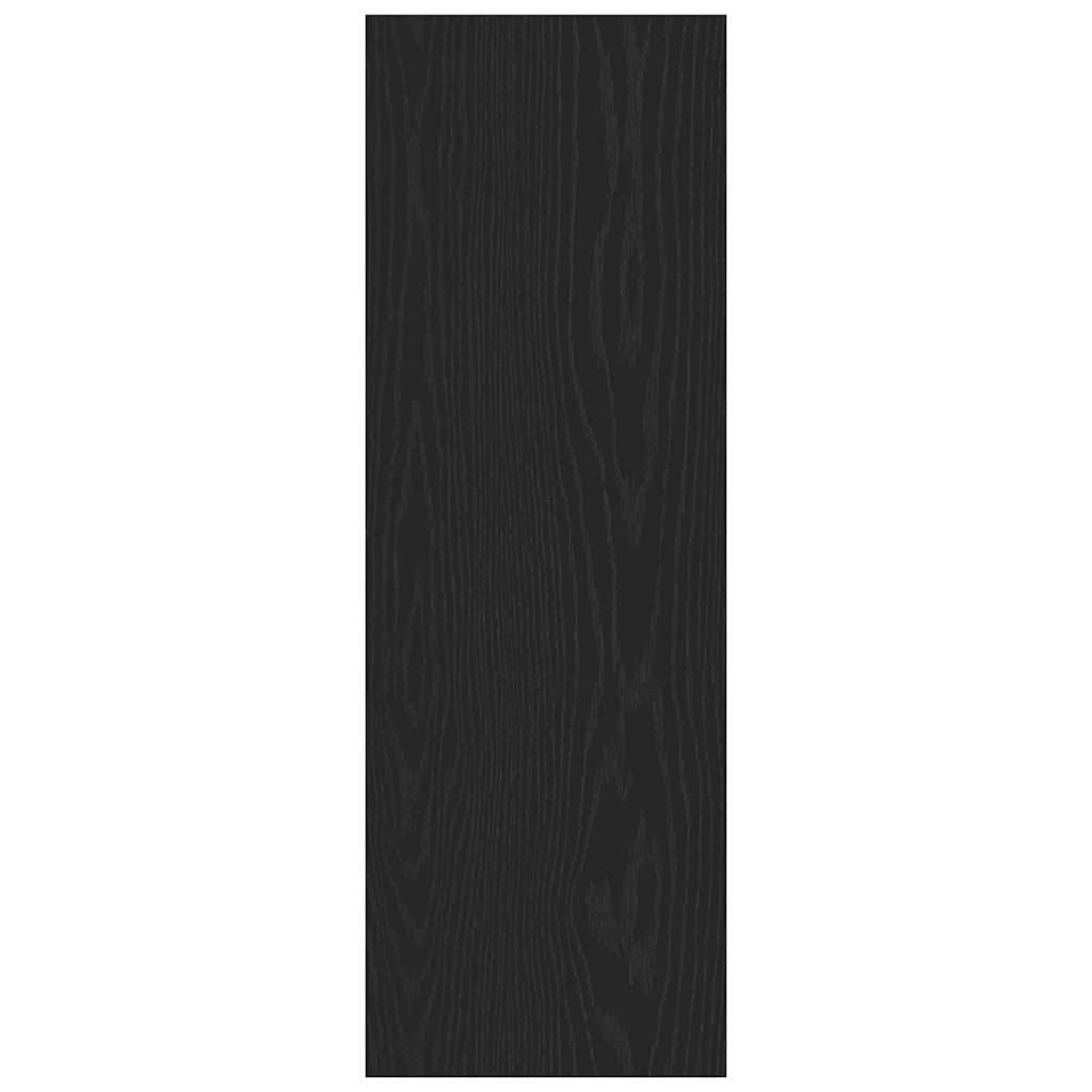 vidaXL Wand-TV-Schrank Schwarz Eichen-Optik 30,5 x 30 x 90 cm, Moderne Wohnzimmerschränke, Wand-TV-Möbel, rechteckige Medieneinheit, schickes Design, Platzsparende Lösung