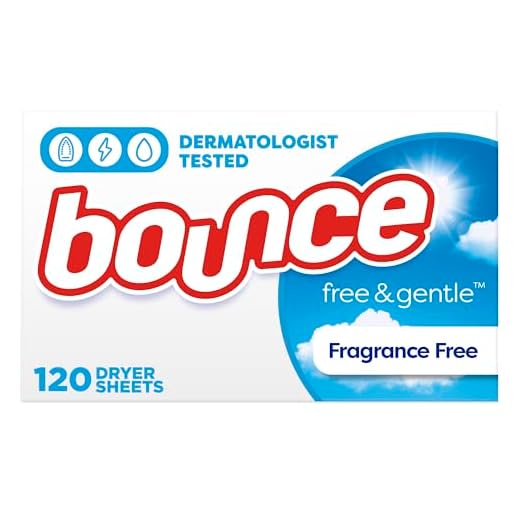 Bounce Free & Gentle Unscented Fabric Softener Dryer Sheets for Sensitive Skin, 120 Count