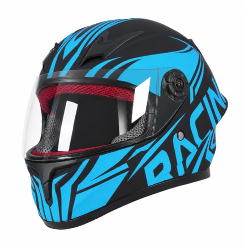 Image of Kids Motorcycle Helmet Full Face DOT Approved | Lightweight Child ATV Electric Dirt Bike Go-Kart Quad 4-Wheeler Mini Motorcycle Street Racing Helmet for Boy Girl Age 5-10