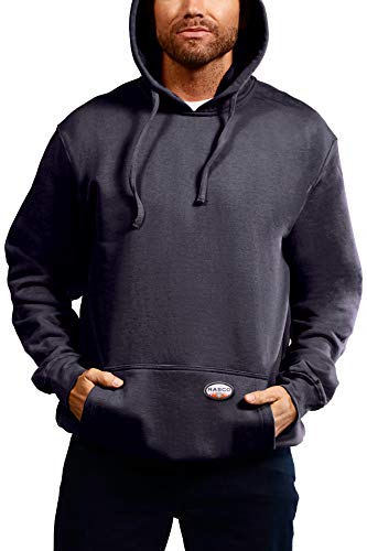 Rasco FR Men's Fleece Pullover Hoodie, Designed in the USA, Kangaroo Front Pouch Pocket, CAT 2, NFPA 21122