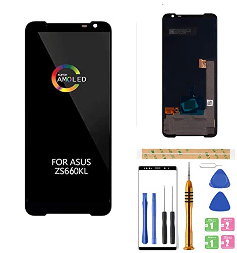 Amoled LCD for ASUS ROG Phone 3 Digitizer Screen Touch Assembly Replacement LCD Display for ZS661KL ZS661KS I003DD 6.59