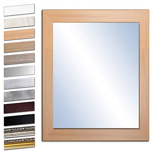 Bilderdepot24 Wandspiegel Spiegel Badspiegel Holzrahmen komplett mit...