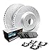R1 Concepts Rear Brakes and Rotors Kit |Rear Brake Pads| Brake Rotors and Pads| Euro Ceramic Brake Pads and Rotors| Hardware Kit WBTH1-59019