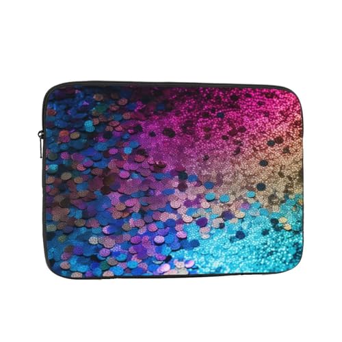 Funda para portátil de 13 pulgadas con lentejuelas y diseño glitter miniatura 1
