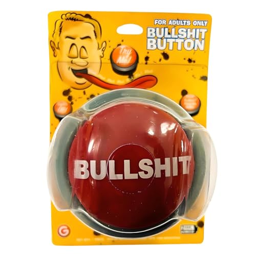 Bullshit Button – The Official Hilarious BS Button with Sound Effects & Flashing Light – Perfect Gag Gift for Friends, Family, and Co-workers – Batteries Included