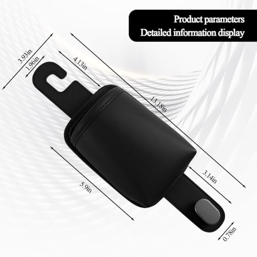 Portavasos para asiento de carro con organizador y gancho 2pcs miniatura 2