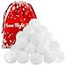 Cooraby 25 Pieces 2.3 Inches Indoor Snow Toy Ball Set Fake Snow Toy Ball Set Funny Snow Toy Ball Set Fight Realistic and interesting for Winter Game