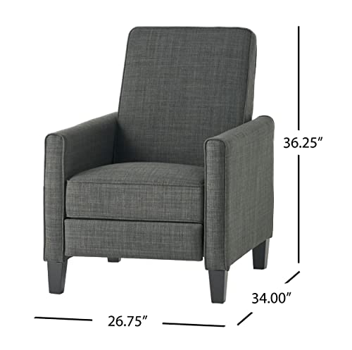 Sillón Reclinable Gris Mimbre Estructura Sólida miniatura 3