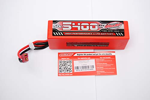 Batería LiPo 3S 11.1V 5400mAh con carcasa rígida protectora y cables Hard Wire