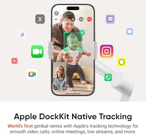 Bild 2 - Insta360 Flow 2 Pro Grau – KI-Smartphone-Gimbal mit Apple DockKit, innovatives 360°-Schwenk-Tracking, Handy Stativ/Selfie-Stick integriert, Stativ für iPhone/Android, Vlog-/Reise-Handy Stabilisator