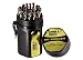 Drill America 29 Piece Heavy Duty High Speed Steel Drill Bit Set with Black and Gold Finish in Round Case (1/16" - 1/2" x 64ths), KFD Series