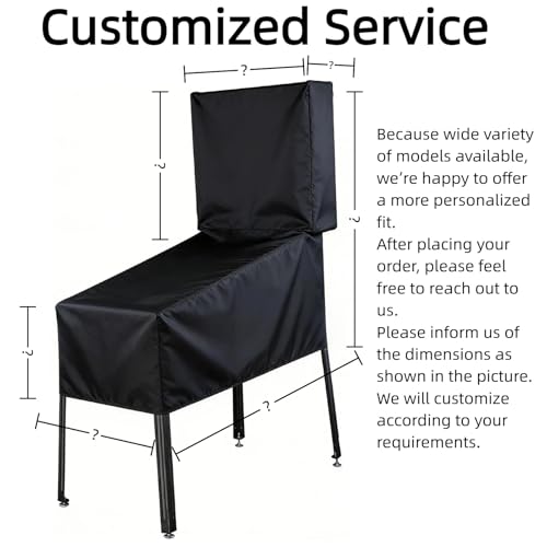 Guisong Arcade Machine Cover, Heavy Duty Protective Video Game Cover for Full Size Pinball Machines, Waterproof & Dustproof Electronic Dust Covers for Game Room,53\"L x 22\"W x 53\"H - Thumbnail 5
