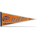 Rico Industries NCAA Texas-El Paso Miners - UTEP Classic 12" x 30" Felt Wall Décor Pennant - Great for Home/Bed Room/Man Cave Décor