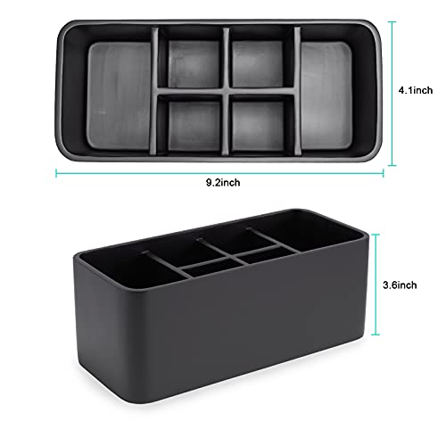 Toothbrush Holder For Bathrooms Toothpaste Holder Stand Bathroom Organizer For Toothbrush Makeup Brushes Holder (Black) #TOP1