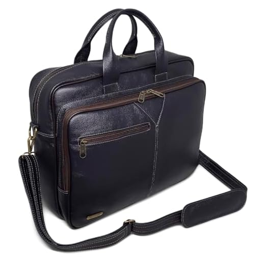 Pasta Executiva Grande De Couro Para Notebook 17,3 Polegadas Cor:Azul Petróleo