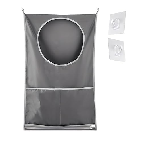HMCEY Wäschekorb Hängend,Camping Wäschesack zum Aufhängen,Wäschesammler Hängend Wand,Wäschekorb Wandmontage,Wäschebeutel SchmutzwäSche,Wäschetasche Wasserdicht,Laundry Bag für Wandschränke, Türen