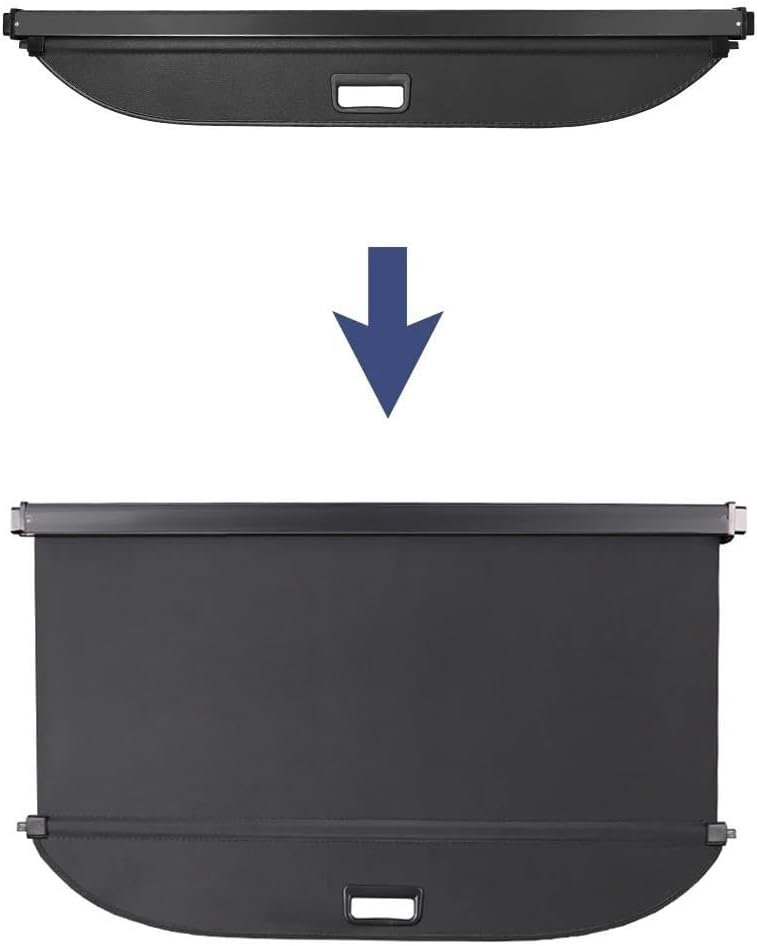 For Escape 2020-2023 Roll-Up Trunk Cargo Cover With Privacy Shield Auto Interior Accessory Sturdy Boot Cover(Canvas)