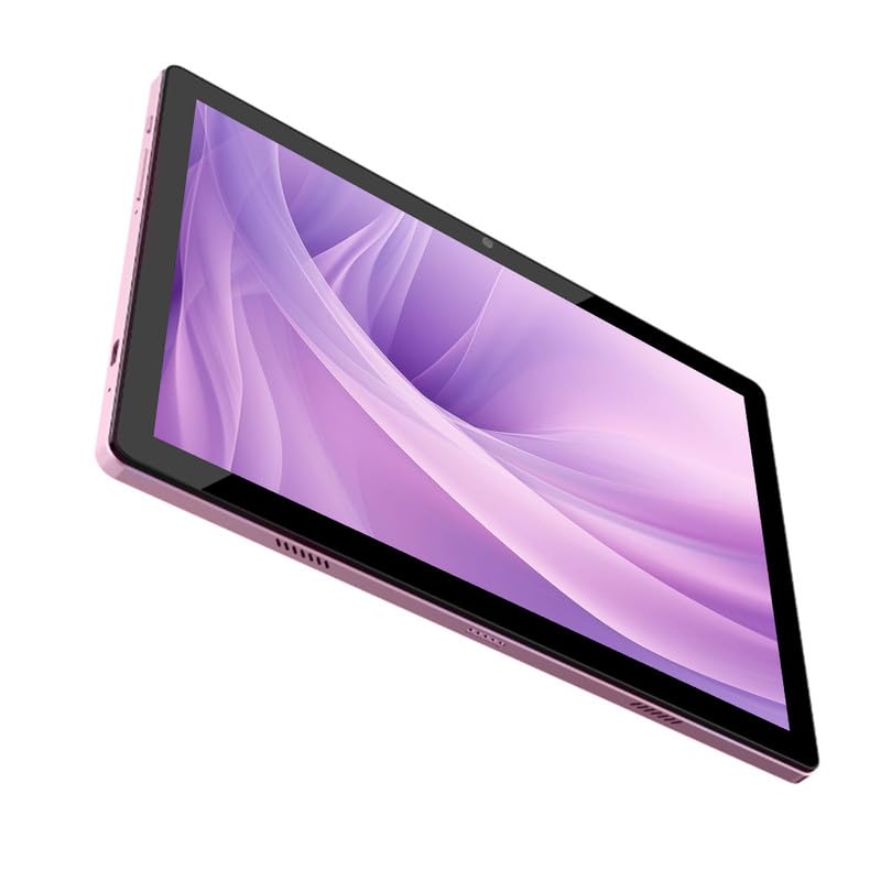 Image of IKALL N18 Pro Tablet, 10.1'' IPS HD Plus Display, Octa-Core Processor, 4GB RAM, 64GB Storage, 6000mAh Battery, 4G, Wi-Fi + LTE, Voice Calling, 8MP + 13MP Camera, Android Tablet (Pastel Pink)