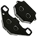 Caltric Rear Brake Pads Compatible with Kawasaki Kl650 Klr650 Klr-650 1987-2007