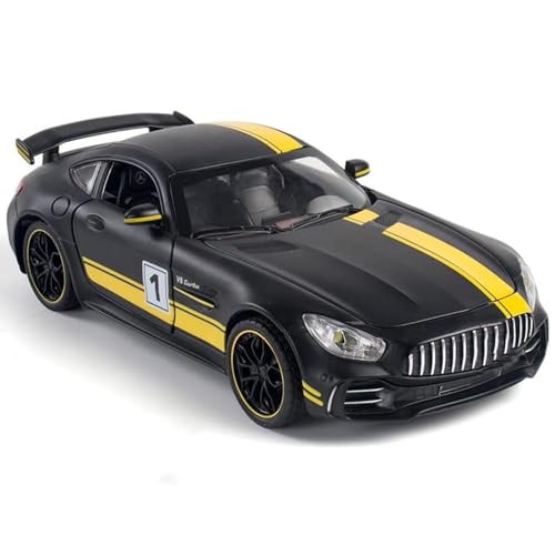 Image of LONGMIRE Metal Pull Back Diecast Car Pull Back Model with Sound Light Boys Gifts Toys for Kids Pack of 1, Multicolor (1:32 Benz GTR)