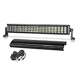 20 Inch LED Light Bar, OFFROADTOWN Quad Row 320w LED Fog Lights Spot Flood Combo Beam Off Road Work Light Bar for Vehicle Truck Jeep Wrangler ATV UTV SUV Ford Boat