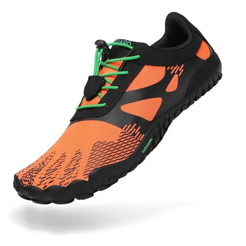 Image of SAGUARO Womens Mens Barefoot Shoes Minimalist Trail Runner Wide Toe Box Zero Drop Outdoor Cross Training Shoe