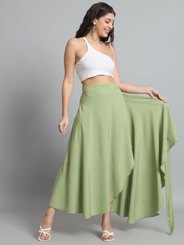 Image of Women's Long Wrap Around Maxi Skirt | Women Wear Long Skirt