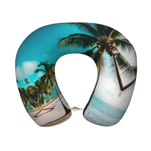 Almohada de espuma viscoelástica para viaje cuello en U