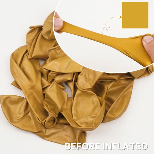 Image of PartyWoo Metallic Gold Balloons 100pcs 5 Inch Small Mini Chrome Gold Latex Balloons for Graduation Baby Shower Gender Reveal Wedding Bachelorette New Year Birthday Party Decorations Gold-G101