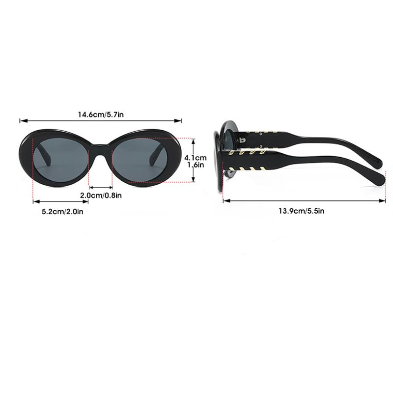 Lunettes de soleil œil de chat femmes verres léopard dégradés - 7