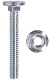 The Hillman Group 852139 1/4 x 1-3/4-Inch Flat Head Carriage Bolts and Nuts, Zinc Plated