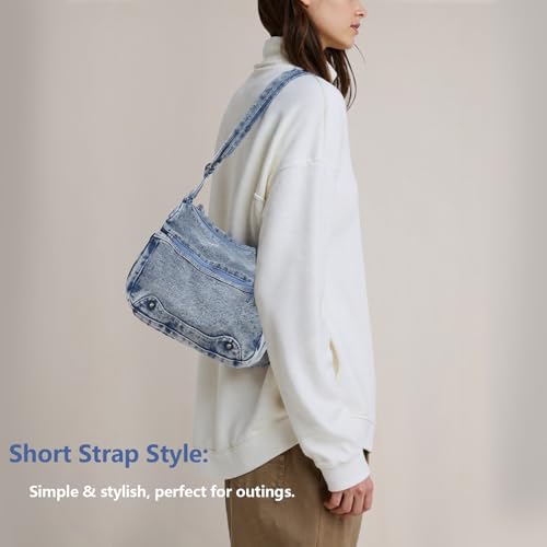 Denim Crossbody Bag Casual Cross body Bag Large Capacity Handbag3