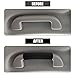 X AUTOHAUX 2pcs Universal Car Accessories Suede Door Handle Cover Soft Car Handle Protector Black