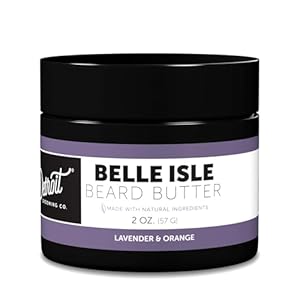 Detroit Grooming Co. Beard Butter – Soften, Thicken, Hydrate, and Rejuvenate Your Beard with Safflower Oil and Shea Butter – Styling Essentials – Lavender & Orange – Belle Isle -2oz