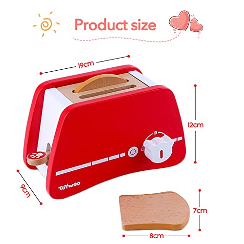 Kinderküche Zubehör Holz,Montessori Spielzeug Pop-Up-Toaster-Spielset für Kinder,Holzspielzeug ab 3+ Jahr Outdoor… – Bild 7