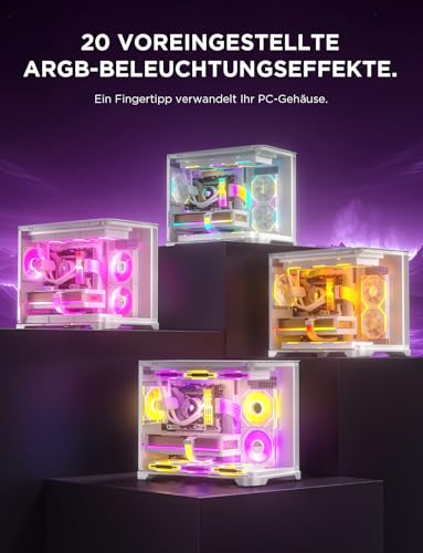ASH-S1 ARGB PWM PC Lüfter Hub Mit Controller [20 ARGB-Effekte]