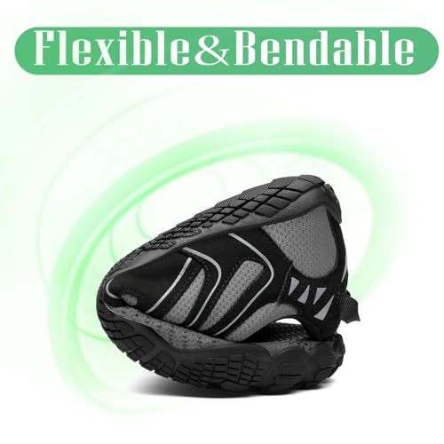 SAGUARO Barefoot Shoes Men's Barefoot Shoes Women's Barefoot Shoes Toe Shoes Outdoor Fitness Shoes Non-Slip Trail Running Shoes Barefoot Shoes with Zero-Drop Solhe, Size 35-48 EU4