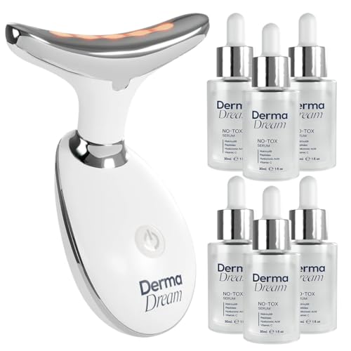 MyoGlow LED Arm Neck and Face Total Body Sculpting Device from MyDermaDream with 6 Mont Supply of Notox Skin Tightening Serum
